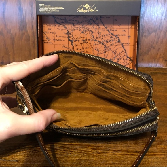 NIB-Patricia Nash-Doorways to Italy-Varone-Dual Zip Wristlet Pouch-GiftBoxed-$89 - Picture 7 of 14